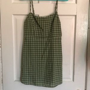 Super cute green plaid dress from Urban Outfitters